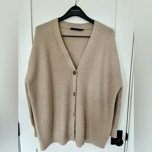 Jenni Kayne Cashmere Cocoon Cardigan, Oatmeal, Size S